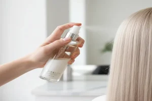 استفاده از سرم دوفاز محافظ مو برای مراقبت بعد از دکلره